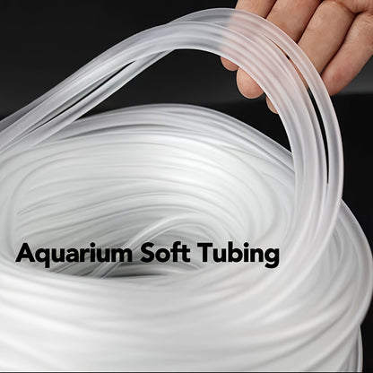 [Aquarium Soft Tubing] 10ft/30ft Aquarium Soft Tubing - Translucent Airline Tubing for Fish Tank, Durable Plastic, No Battery Needed, Easy Installation, Ideal for Freshwater & Saltwater Aquariums, Transparent Tubing, Flexible Tubing