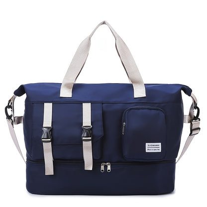 Large Capacity Multi-Functional Travel Duffel Bag,Gym Tote with Multiple Compartments, Adjustable Strap,Portable Sports Gym Bag for Overnight Trips