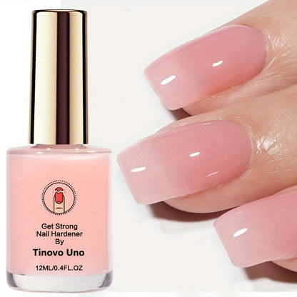 [Pink Nail Hardener] Natural Sheer Pink Nail Hardener 12ml | Decorative Nails for Enhanced Shine and Gloss