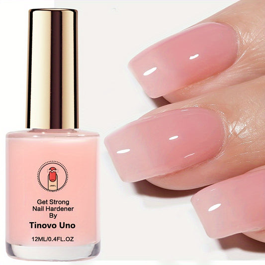 [Pink Nail Hardener] Natural Sheer Pink Nail Hardener 12ml | Decorative Nails for Enhanced Shine and Gloss