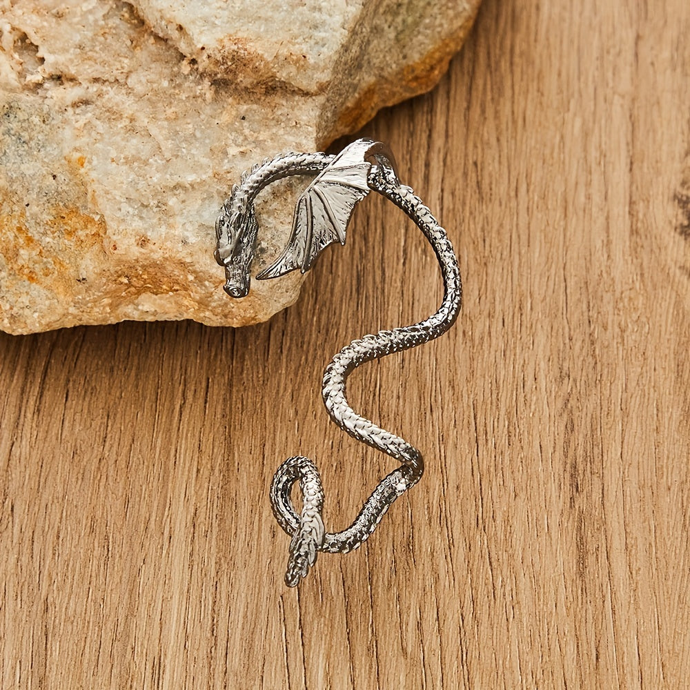 [Bohemian Style] Bohemian Winged Dragon Shape Pierced Earrings | Fashionable Retro Style | Party Gift