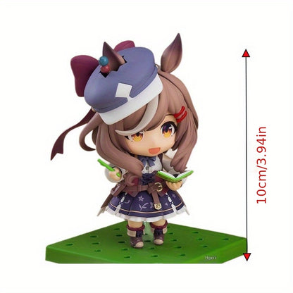 1 Chibi-Style Anime Figure Collectible with Swappable Hands, Feet & Face Plates - Chibi-Size Model Statue for Display, Christmas/Birthday/Halloween Gift for Fans, Anime Doll for /Office/Cube Chia/Display Base Compatible (swapable limbs)