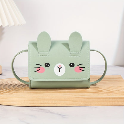 A Cute And Casual Cat-Themed Crossbody Bag, Compact And Lightweight, Perfect for Coins And As a Portable Makeup Pouch