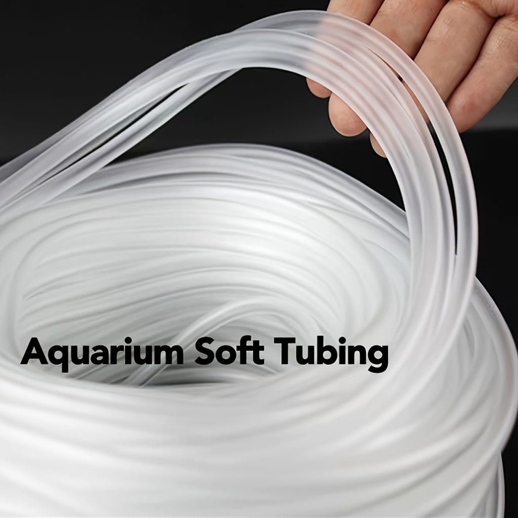 [Aquarium Soft Tubing] 10ft/30ft Aquarium Soft Tubing - Translucent Airline Tubing for Fish Tank, Durable Plastic, No Battery Needed, Easy Installation, Ideal for Freshwater & Saltwater Aquariums, Transparent Tubing, Flexible Tubing