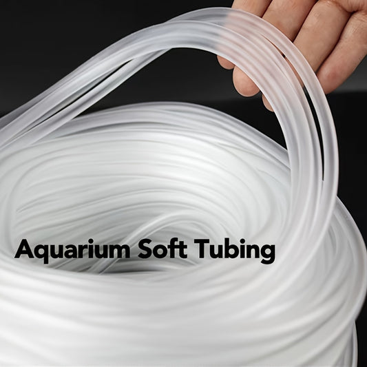 [Aquarium Soft Tubing] 10ft/30ft Aquarium Soft Tubing - Translucent Airline Tubing for Fish Tank, Durable Plastic, No Battery Needed, Easy Installation, Ideal for Freshwater & Saltwater Aquariums, Transparent Tubing, Flexible Tubing