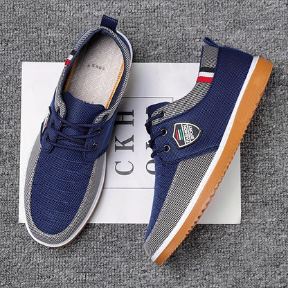 1 Pair of Canvas Low-Top Sneakers, Classic Casual Walking Shoes for Versatile Workwear with Unique Charm