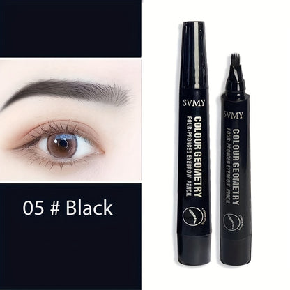 Waterproof Liquid Eyebrow Pencil - Long-Lasting, Smooth Application for Natural Wild Brow Look, Suitable for All Skin Types
