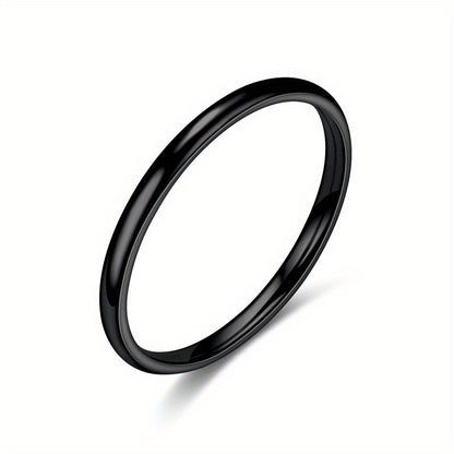 1pc 2MM Smooth Spherical Stainless Steel Ring