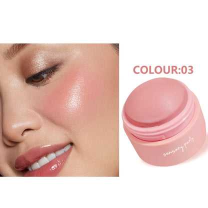 6 Color Blush Ball Peach Pink Blush Matte Mist Instant Makeup for Any Crowd to Enhance the Complexion and Make the Skin Look Flawless