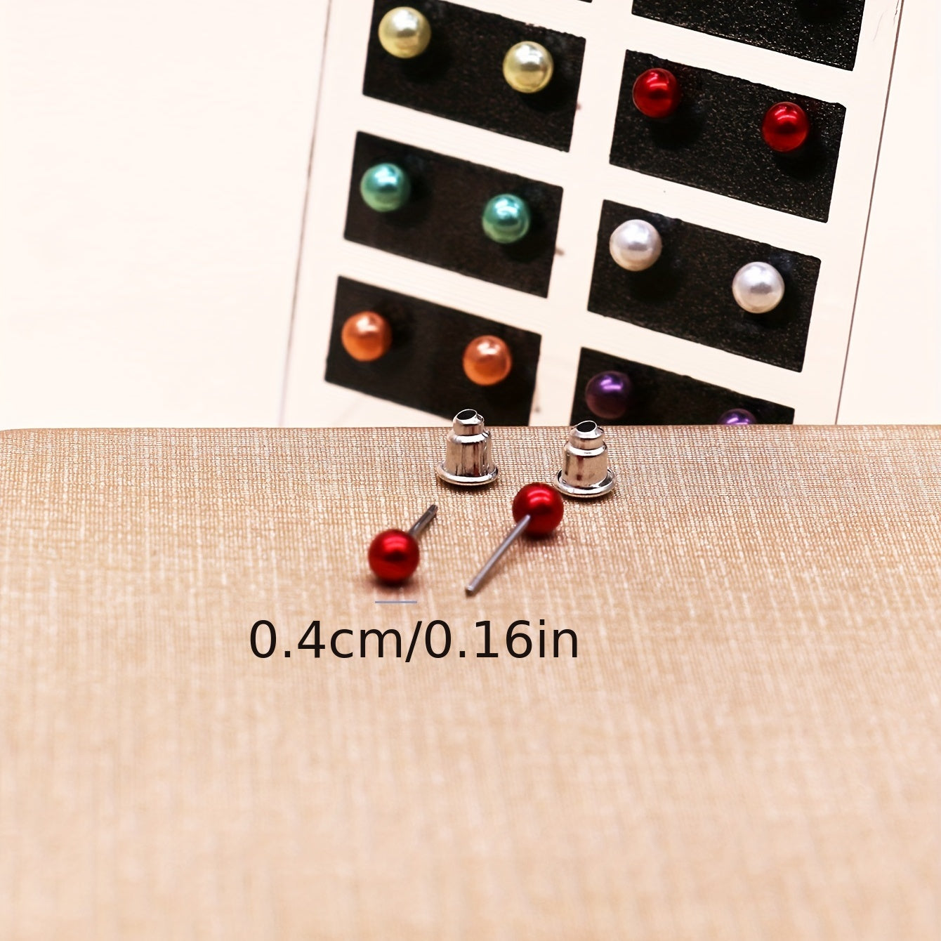 [Elegant Pearl Earrings] 12 Pairs Colorful Faux Pearl Elegant Stud Earrings | Resin Jewelry Minimalist Style Trendy Female Gift Daily Casual