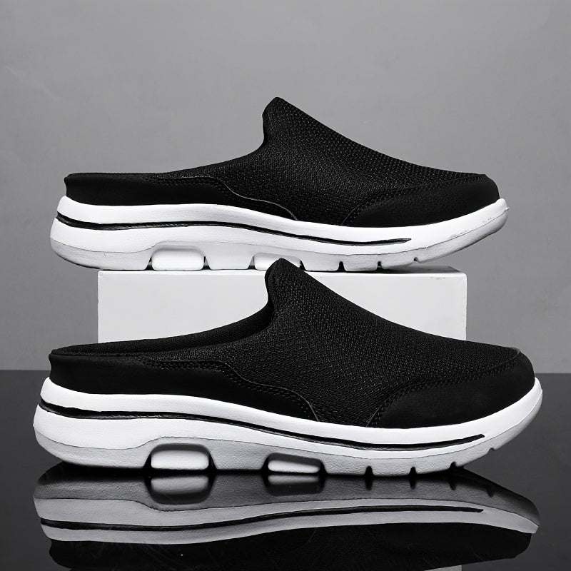 Men's Plus Size Lightweight Comfortable Mesh Casual Half-Slippers