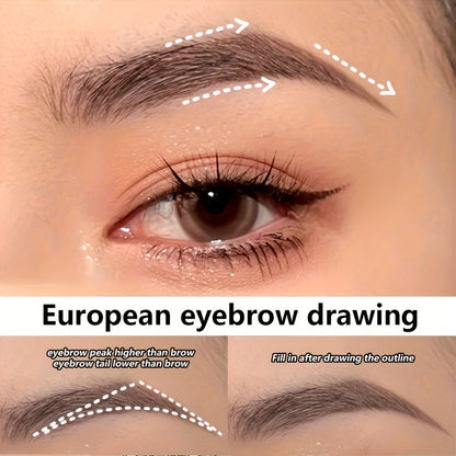 Advertising Targeting +0.008Mm Ultra-Fine Extra Slim Eyebrow Pen, Waterproof And Sweat-Proof Liquid Eyebrow Pencil for Long-Lasting Makeup, 2-In-1 Microblading Eyeliner