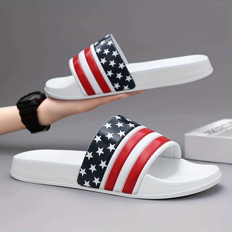 Men's Summer Slippers, Non-Slip, Odor-Resistant, Wear-Resistant, One-Strap Slippers, Versatile Indoor/Outdoor Sandals
