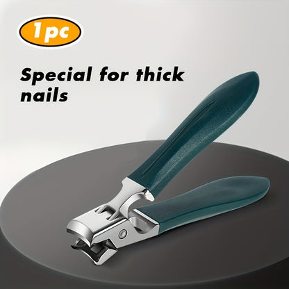 Heavy-Duty Professional Nail Clipper for Thick Toenails | Large Opening, Splash-Proof Design, Ultra-Sharp Blades, Ergonomic Grip - Ideal for Growing Toenails, Home or Salon Use - Durable Structure, Salon-Quality Tool, Modern Scissor Design