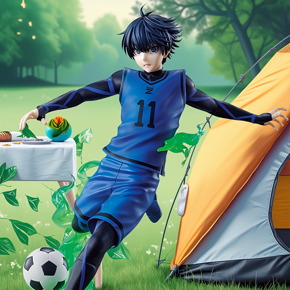 1pc/5.51inch Anime Figure Isagi Yoichi Action Figure Isagi Yoichi Playing Soccer Figurine PVC Model Collecting Statues Desktop Ornaments Car Accessories Festival Gifts