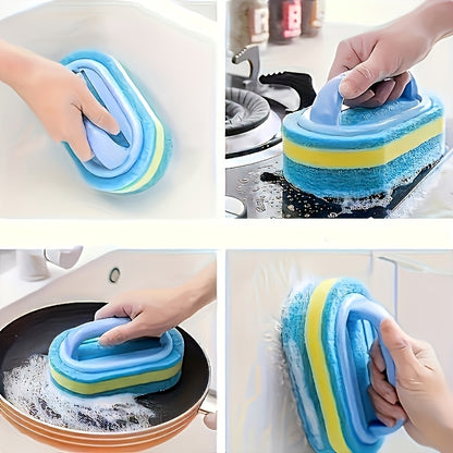 Kitchen and Bathroom Cleaning Magic Sponge, 1 Piece, for Glass Walls Toilet Ceramic Cleaning, Indoor and Outdoor Garden Pool Cleaning Supplies