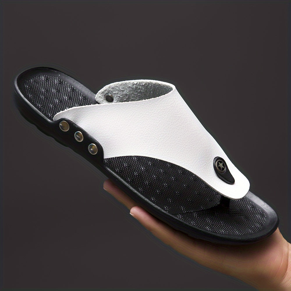 Unisex Trendy Simple Breathable Non-slip Slip On Sandals Casual Summer Beach Outdoors Slippers For Men Women