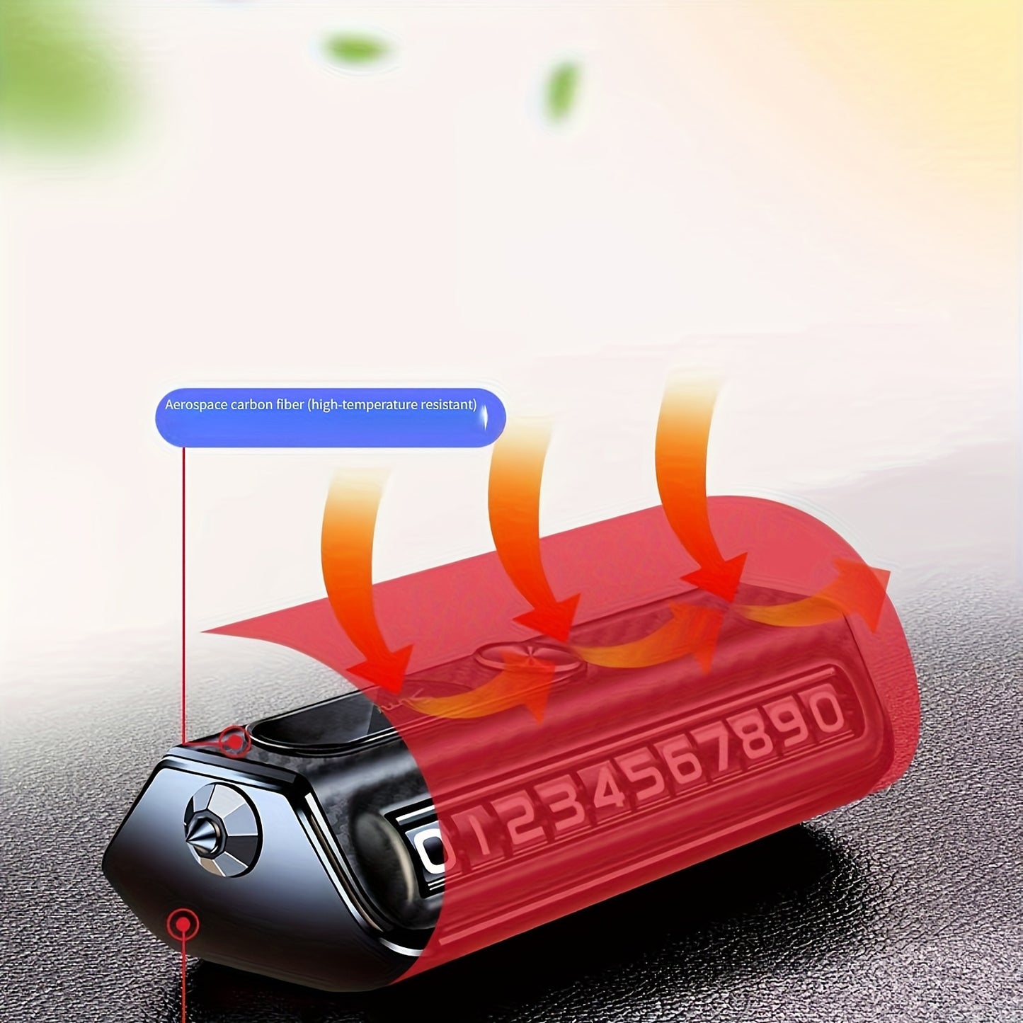 Temporary Car Moving Phone Plate Car Interior Accessories Parking Number Plate Car Ornament Moving Car High-end Creative Number Keeper