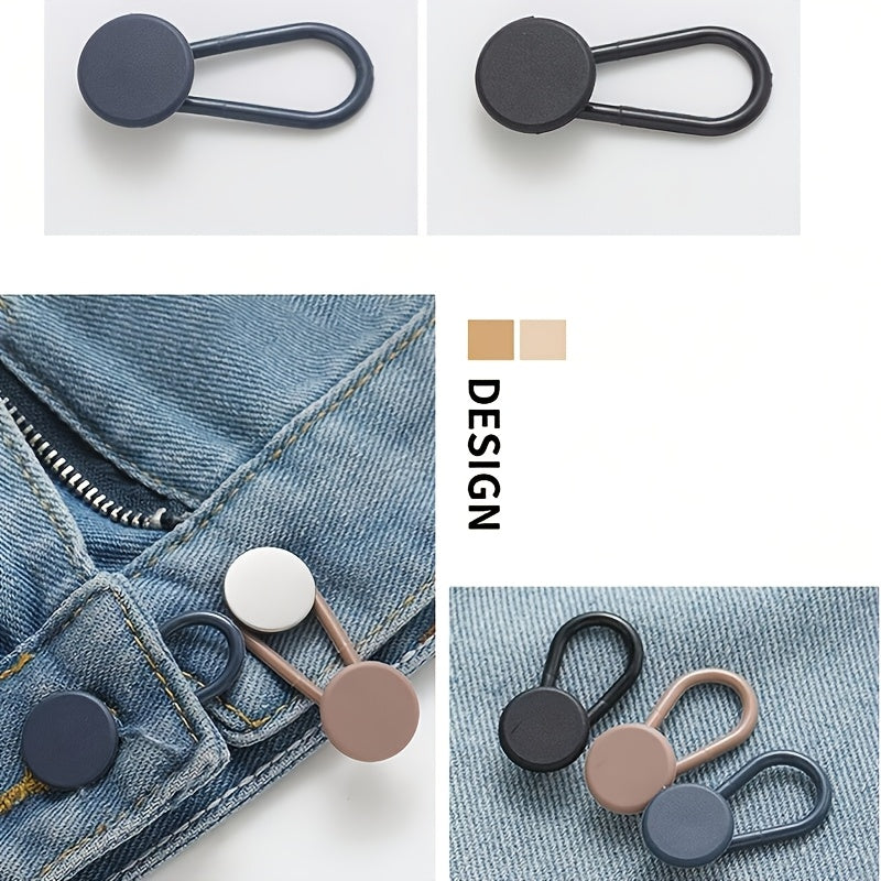 6pcs Adjustable Waist Extension Clips - And Pants Waist Extenders, Durable Plastic Buckles, Suitable for Women'S Jeans, Skirts, Dresses - Casual And Formal Wear - Easy to