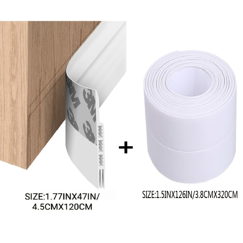 Draft Stopper for Doors, Weatherproofing Seal, Bottom Sweep for Both Exterior And Interior Doors, And a Noise And Dust Insulation Blocker for Garage Windows.