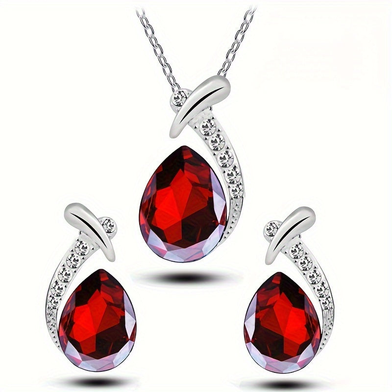 Elegant Imitation Mermaid Necklace And Earrings Set, Perfect for Weddings And Banquets, Consisting of Two Pieces Ideal for Holiday Gifts