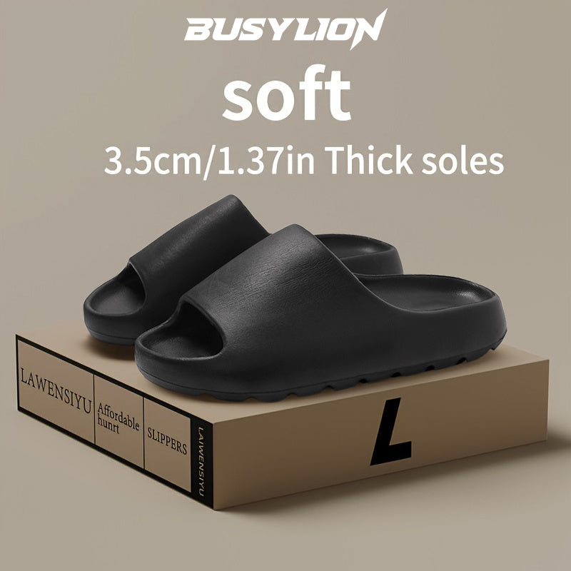BUSYLION Men's Summer Trendy Slippers, with Arch Support and Cushioned Insoles, Comfortable Casual Slip-On Home Shoes, Lightweight and Durable, Suitable for the Beach and Vacation, All-Season Summer Slippers for Men, 7 Styles Available
