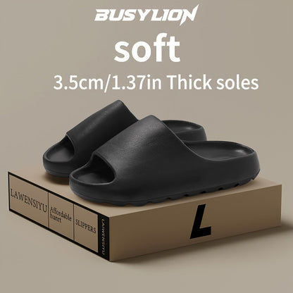BUSYLION Men's Summer Trendy Slippers, with Arch Support and Cushioned Insoles, Comfortable Casual Slip-On Home Shoes, Lightweight and Durable, Suitable for the Beach and Vacation, All-Season Summer Slippers for Men, 7 Styles Available