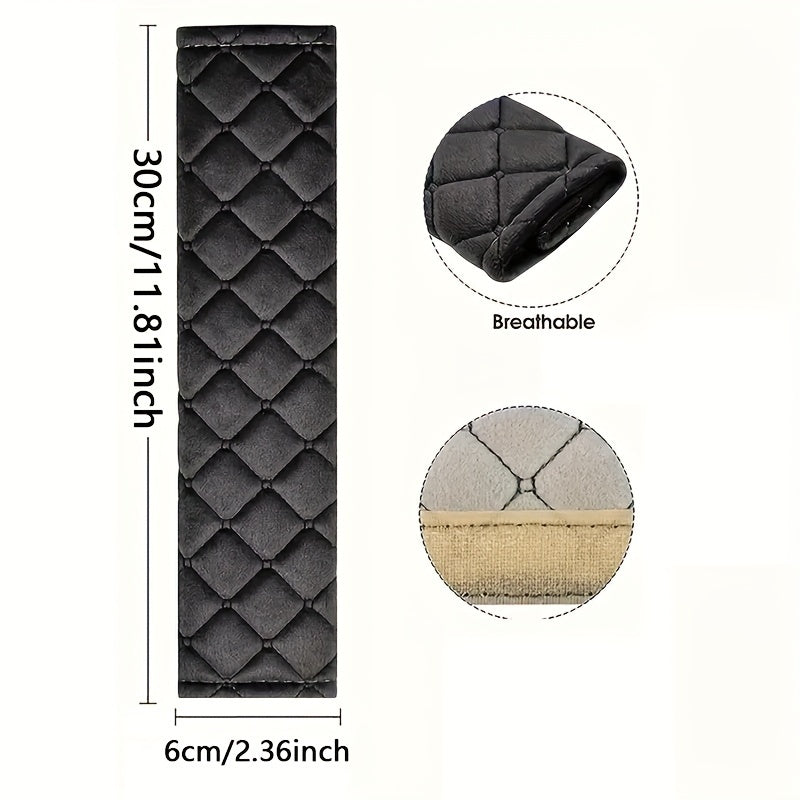 Soft Plush Seatbelt Covers from a High-End Trendy Brand, Cute And Extended for Shoulder, Suitable for Large Trucks And Car Seatbelts to Prevent Chafing