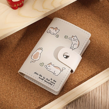 Compact Cardholder with Multiple Slots for Driving Licenses And Cute Personal Items, Also Serves As Coin Purse