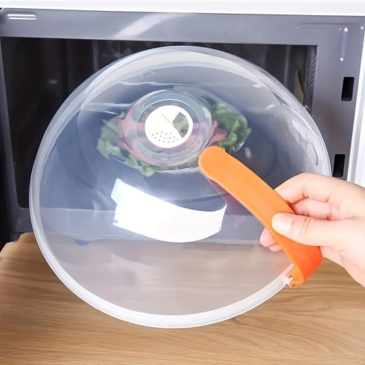 1pc Microwave Splash Cover Transparent Transparent Microwave Oven Food Cover Anti Sputtering Anti-oil Cover Reusable Airtight Food Cover Kitchen Heat Resistant Lid