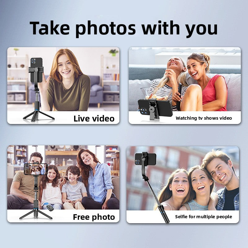 Kafile selfie stick multi-function Bluetooth tripod portable 360-degree live broadcast mobile phone holder camera artifact