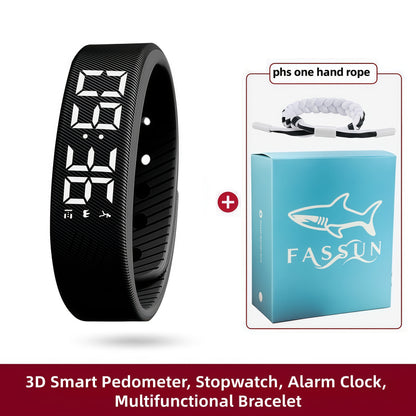 2025 New Multi-Functional Minimalist and Stylish Unisex Digital Watch with Alarm, Pedometer, Stopwatch, Luminous Display. A Fashionable Sports Multi-Function Wristwatch for Students, Comfortable to Wear Without Feeling. Perfect Holiday Gift for Any